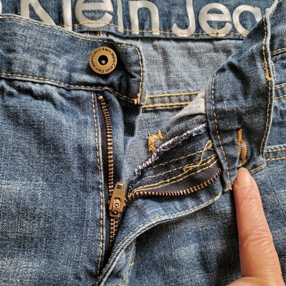 Calvin Klein Straight Leg Denim Jeans Size 16 - Picture 4 of 10